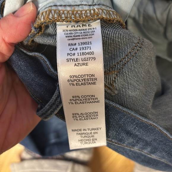 Frame Jeans Le Garçon in Azure Boyfriend Size 25 - Picture 8 of 8